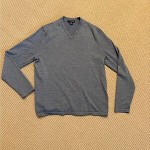 Banana Republic Gray V-Neck Sweater